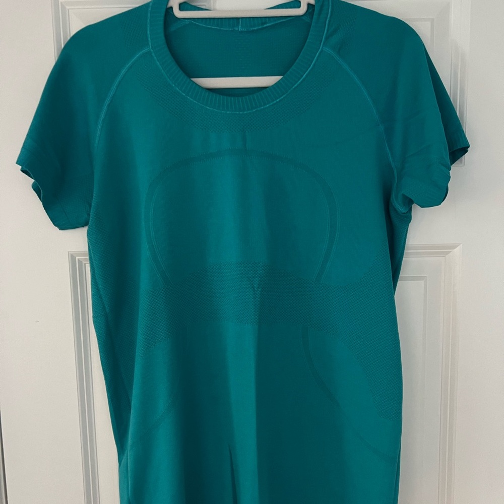 Teal Lululemon Swiftly Tech Top